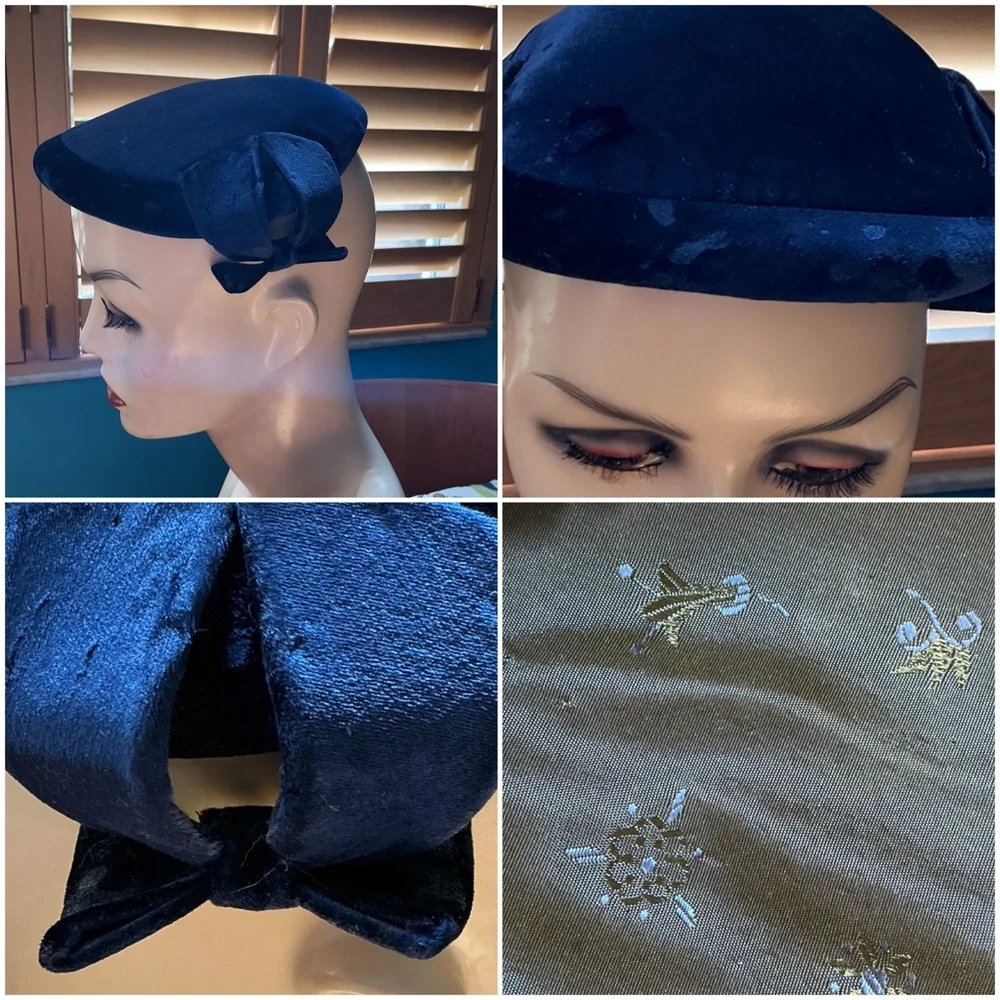 Vintage fascinator hat - Picture 3 of 3